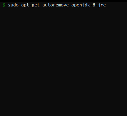 Uninstall Java from Ubuntu using APT Command